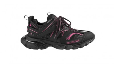 Balenciaga Wmns Track Sneaker 'Black Neon Pink'