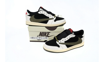 Jordan 1 Retro Low OG SP Travis Scott Olive (Women's)