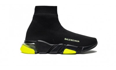 Balenciaga Speed Trainer 'Clear Sole - Black Yellow Fluo'
