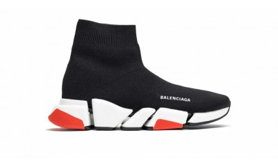 Balenciaga Wmns Speed 2.0 Sneaker 'Black Red'