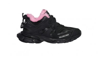 Balenciaga Track Sneaker 'Black' Plush Pink