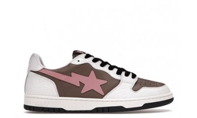 A Bathing Ape Bape Court Sta Brown Pink