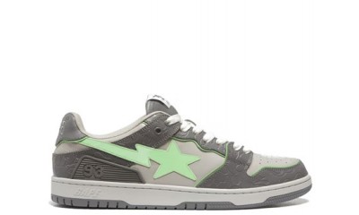 A Bathing Ape Bape SK8 Sta Grey Green