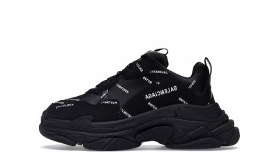 Balenciaga Triple S Black Logo (Women's)
