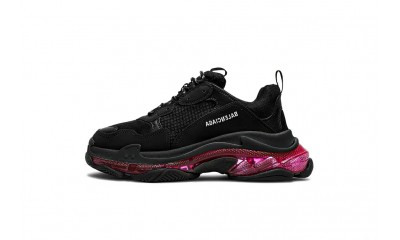 Balenciaga Triple S Sneaker 'Clear Sole - Black Pink Neon'